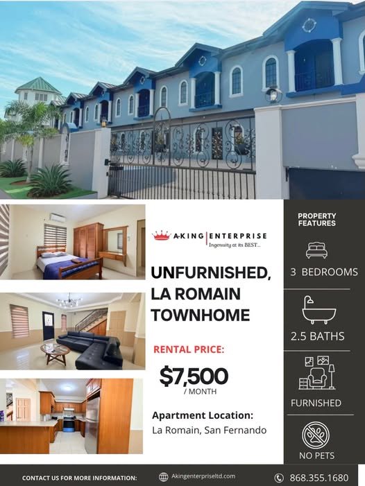 LA ROMAIN TOWNHOUSES FOR RENT! test